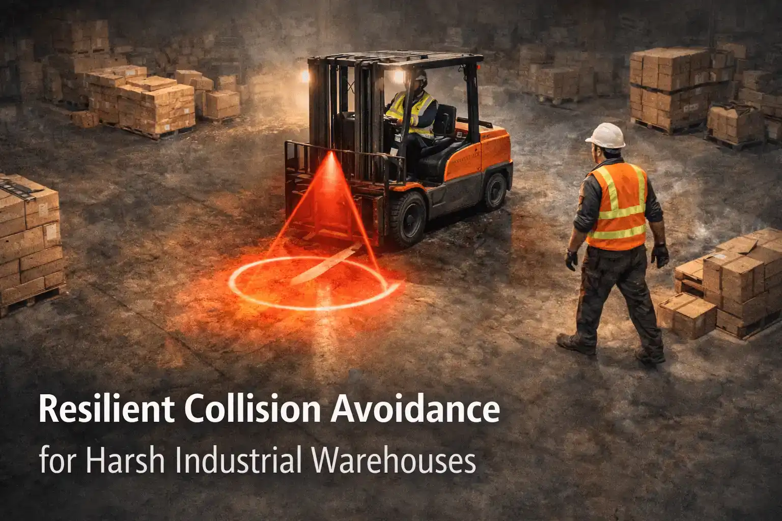 Resilient Collision Avoidance for Harsh Industrial Warehouses
